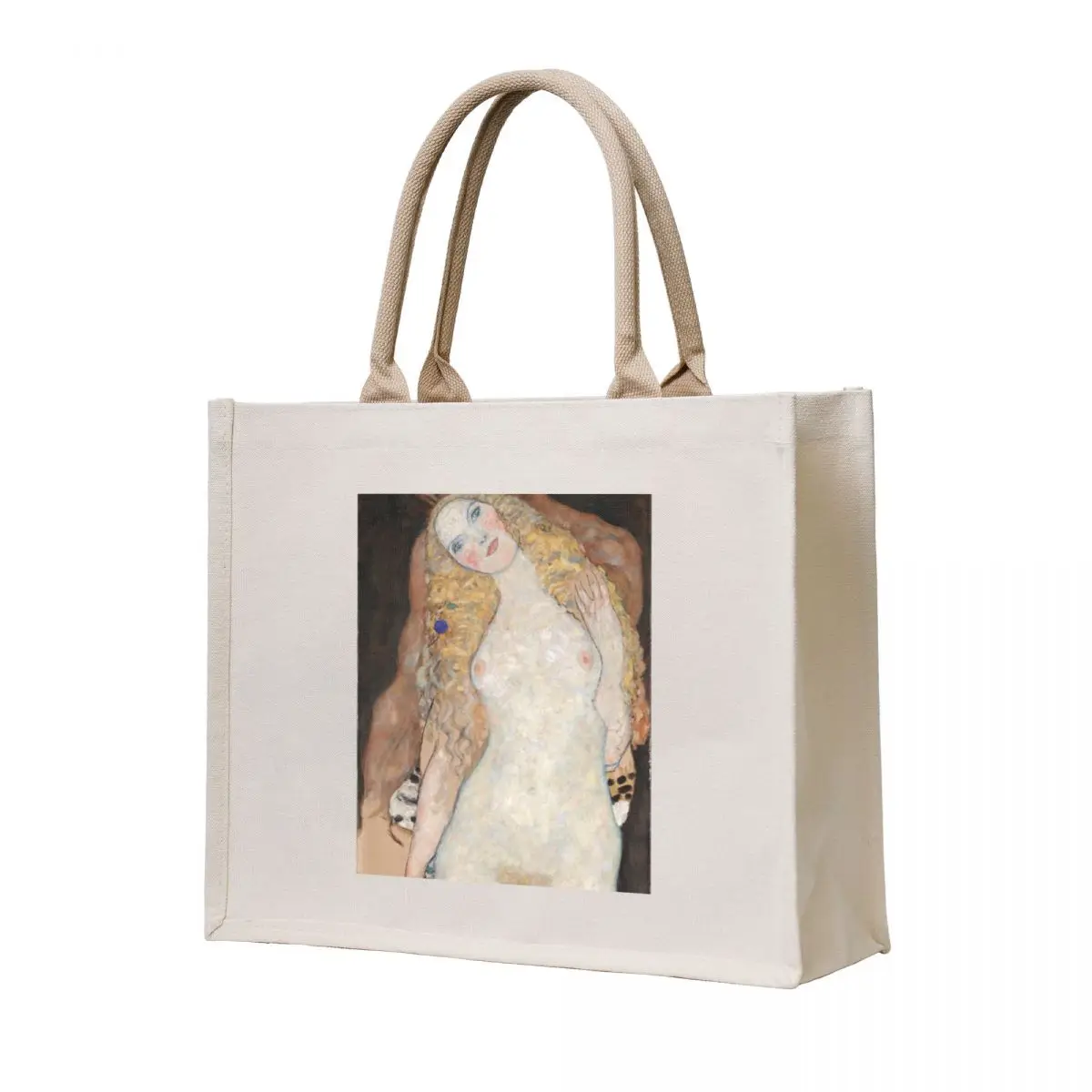 

Klimt - Adam and Eve - BigArt Tote Bag reusable shopping bag handbag cute pouch bag women