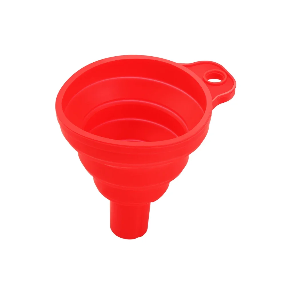 Collapsible Silicone Car Engine Funnel for Cars and Motorcycles Engine Oil Liquid Diesel Kerosene and Gasoline