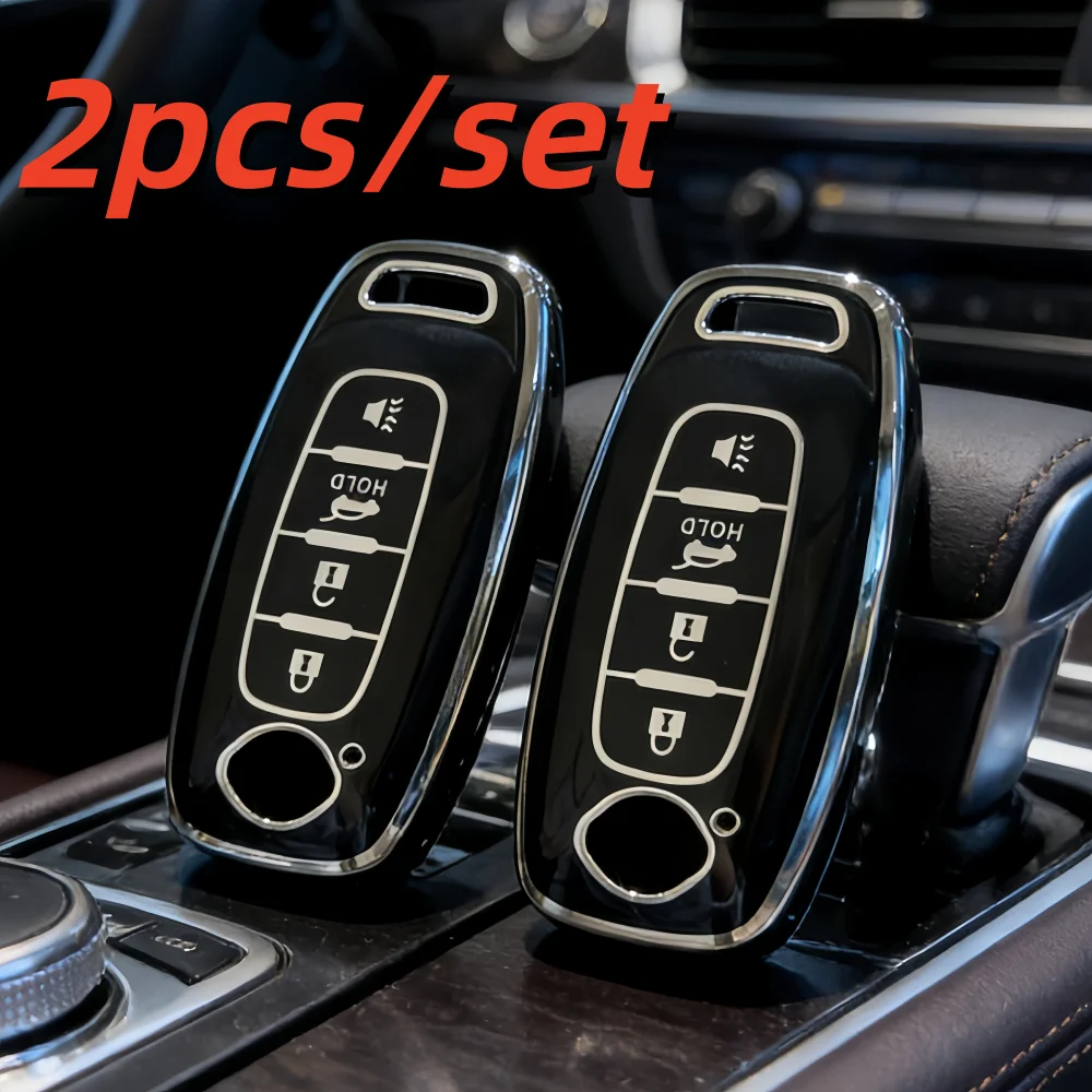 2 uds fundas para llaves de coche para Nissan Teana octava generación para Aria para Xuan Yi protección de Control remoto de coche