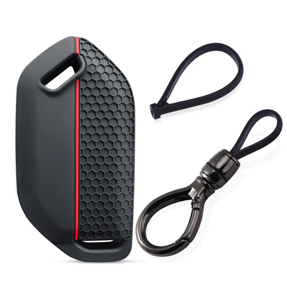 

Чехол для ключей Kia Ev9 K3 K5 Carnival Picanto GT Line Sorento MQ4 KA4, силиконовый держатель для ключей, чехол с дистанционным управлением без ключа, 2024