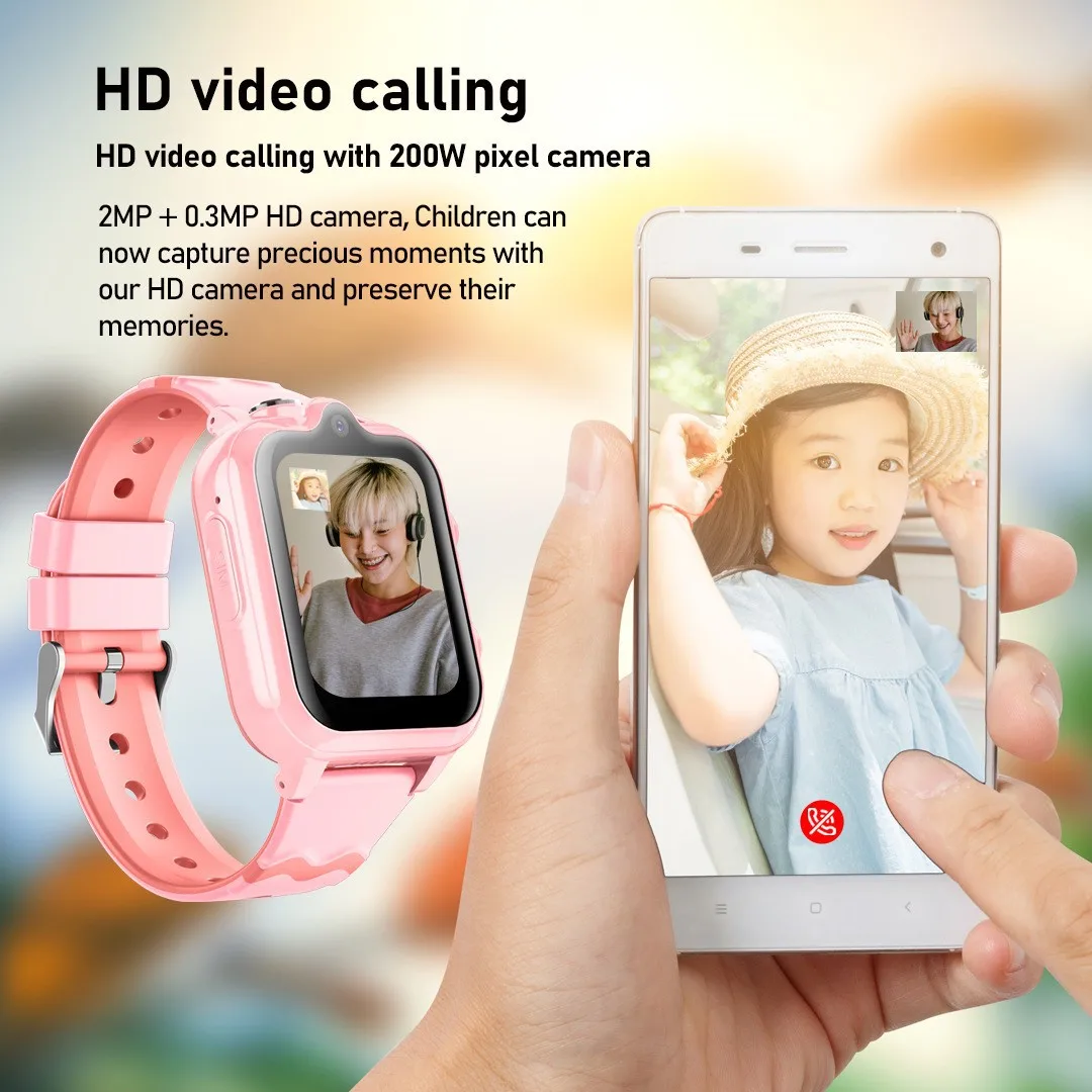 D35 Kids Smart Watch 4G Video Call GPS Tracker & Waterproof Safety Companion  SOS Location Monitor Children Boy Girl Smartwatch