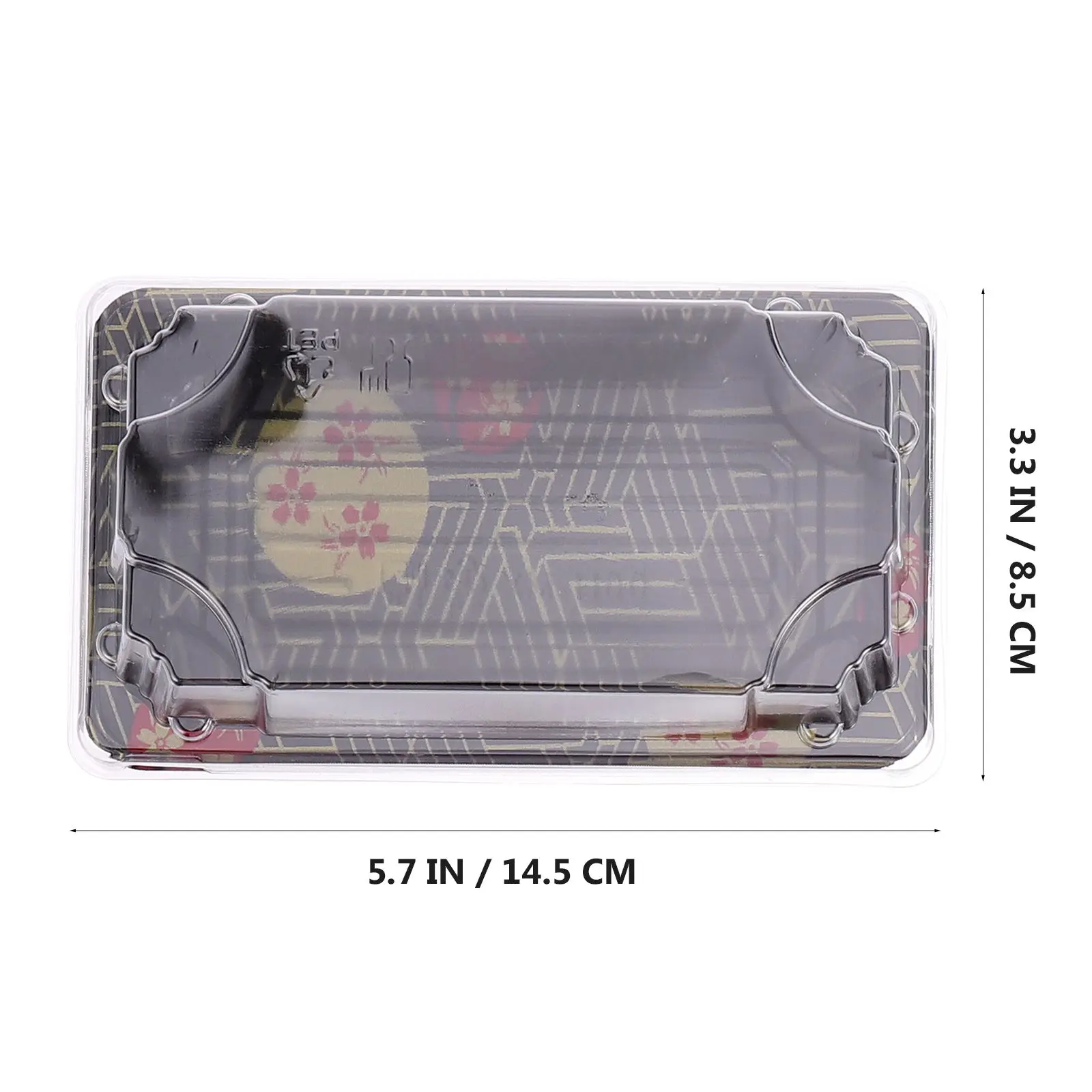 

50 Pcs Sushi Box Lunch Box Food Container Plastic Packing Box Portable Compact Design Outdoor Activities School Work Picnic