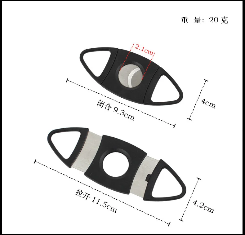

50 шт.-резак для сигар из нержавеющей стали, новые металлические классические гильотиновые ножницы, подарок, портативные аксессуары для курения, подарки для мужчин