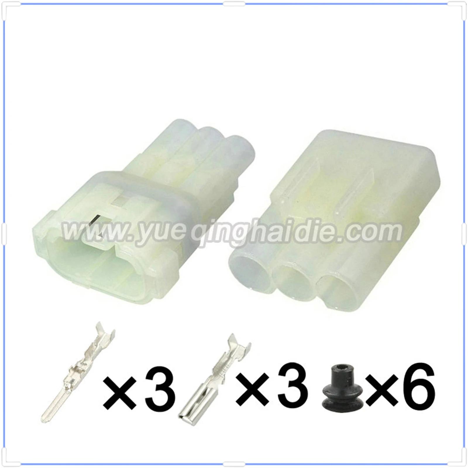

3 Pin Connector Waterproof Sumitomo 2.2mm Male Female Connector Auto Wire Harness Electrical Cable Plug 6187-3801 6180-3451