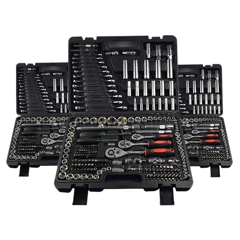 216pcs Socket Ratchet Torque Combination Tool Kits Wrenches Hand Tools Socket Wrench Spanner Tools Set With Box