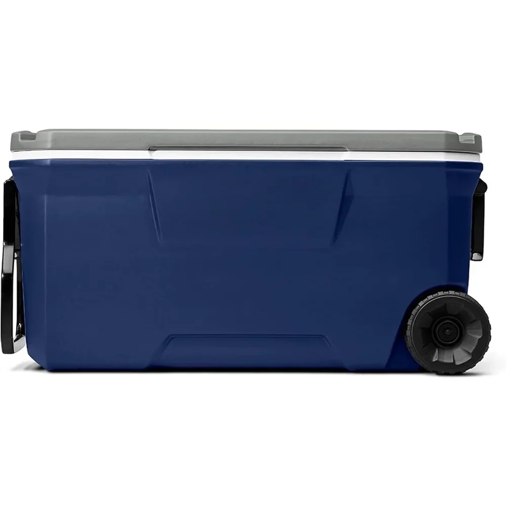 316 Series Insulated Portable Cooler with Heavy Duty Wheels, Leak-Proof Wheeled Cooler with 100+ Can Capacity Freight free