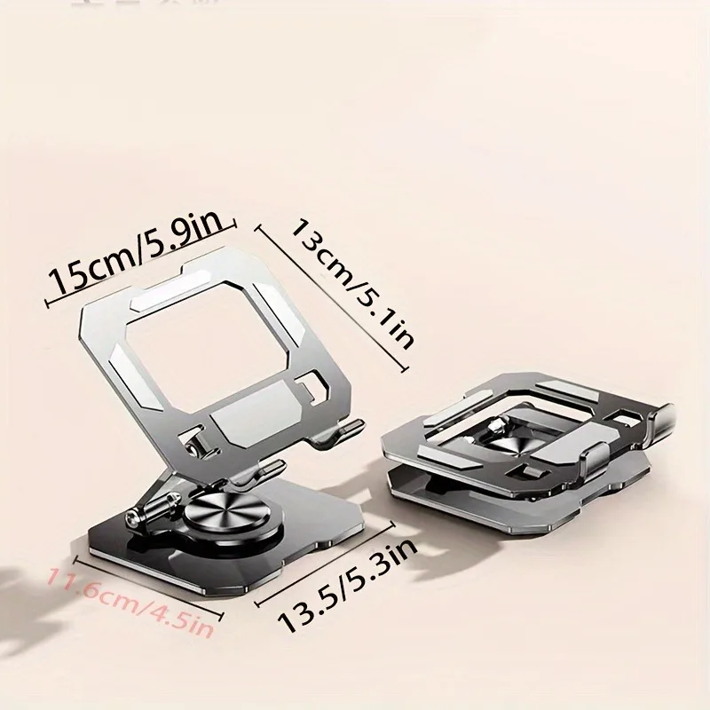 Tablet Holder Carbon Steel Stand with 360° Rotation Adjustable Stand For iPad Pro Air Mini Mobile Phone Desk Bracket 4-15 Inch image 3