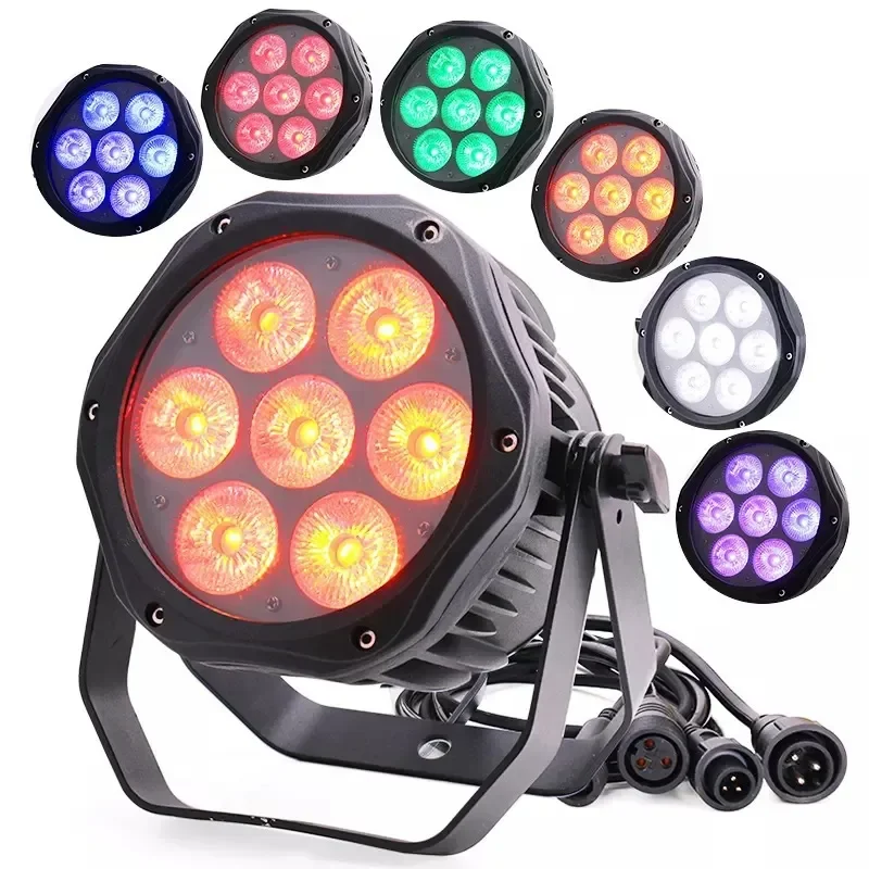 Mini LED Flood Light IP65 Waterproof 7W Surface Mount Stage Lighting Equipment for Performance Audience Dyeing Effect Outdoor