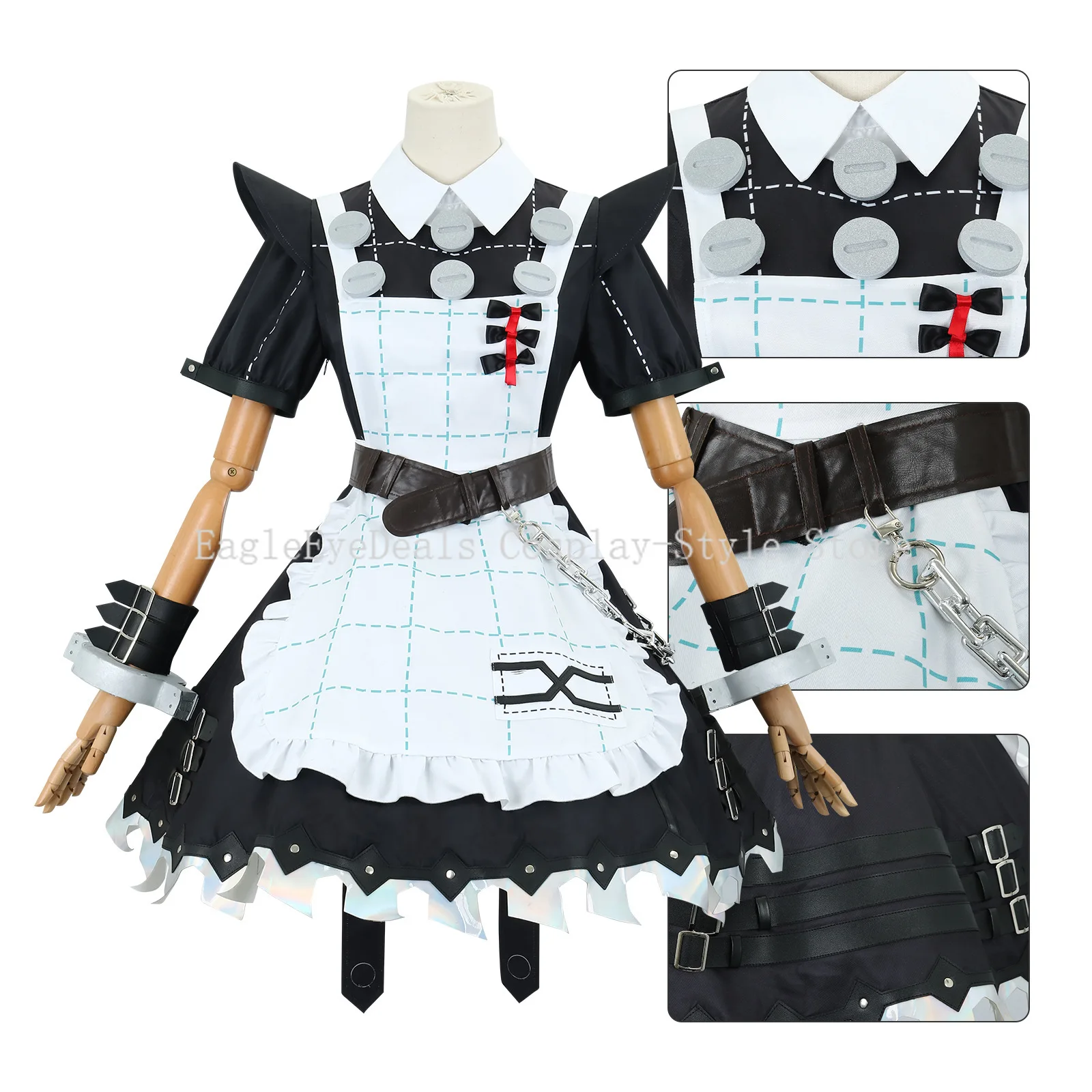 Jogos de anime zenless zona zero corin wickes cosplay traje bonito terno de empregada trajes de halloween para mulheres adultas