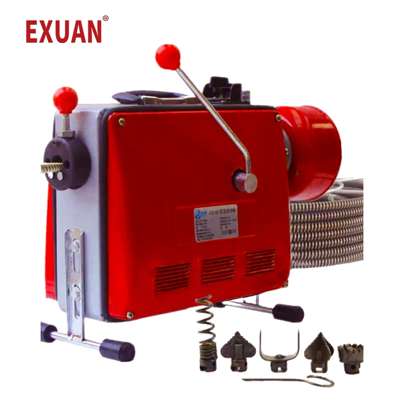 Electric Pipe Dredging Machine Professional Sewer Dredging Tool Fully Automatic Kitchen and Toilet Dredging Machine Cleaning Mac