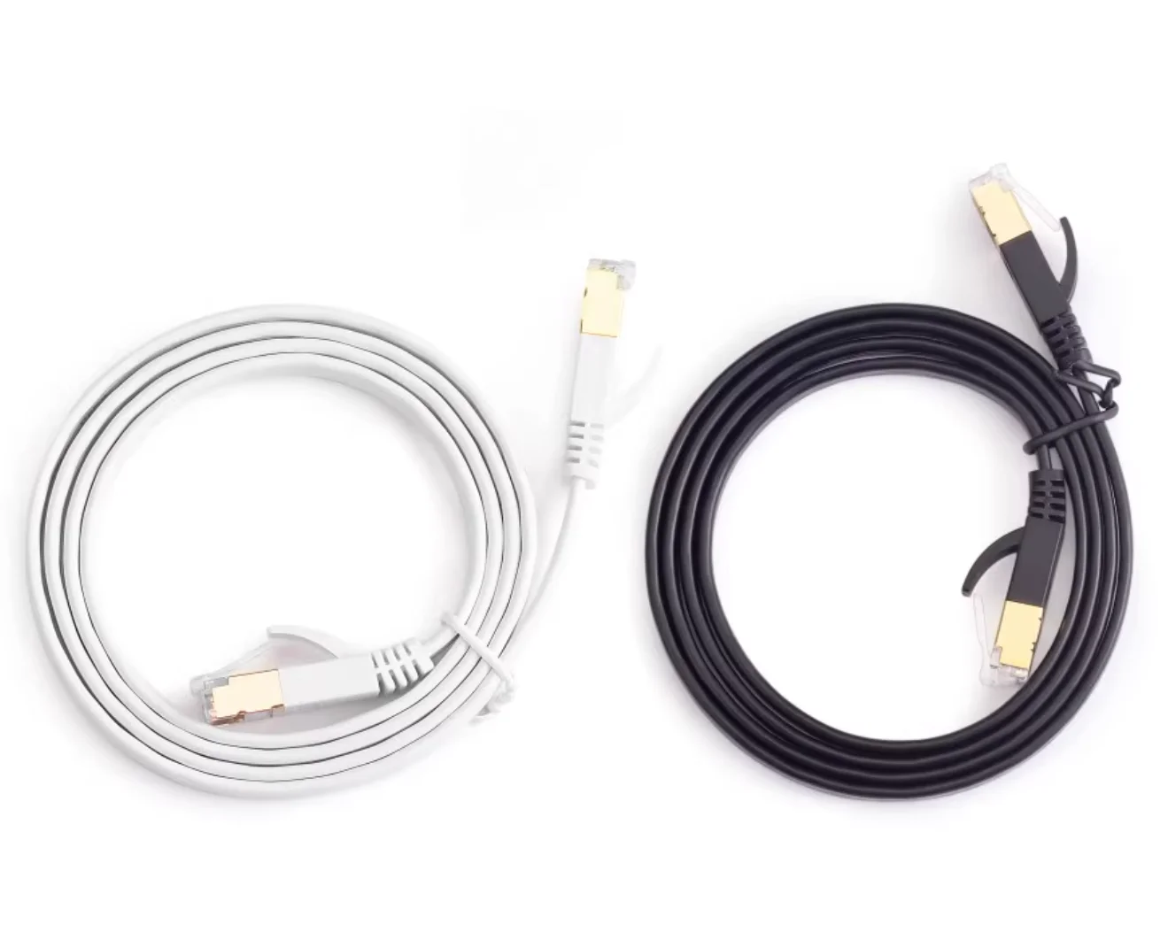 Cat7 RJ45 Ethernet Cable Flat LAN Patch Cord SSTP Network Internet for Computer Router Laptop PC 1m/3m/5m/10m