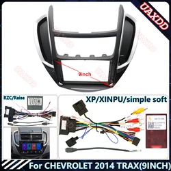 For CHEVROLET 2014 TRAX 9INCH Car dvd Radio Android stereo Harness screens accessories navigation dashboard cables frame canbus