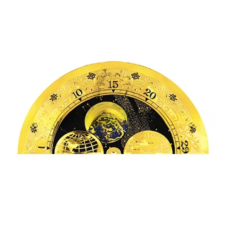Vintage Hand‑Wound Mechanical Clock Dial Retro Clock Face Spare Parts For Grandfather Floor Clock Repair Accessory