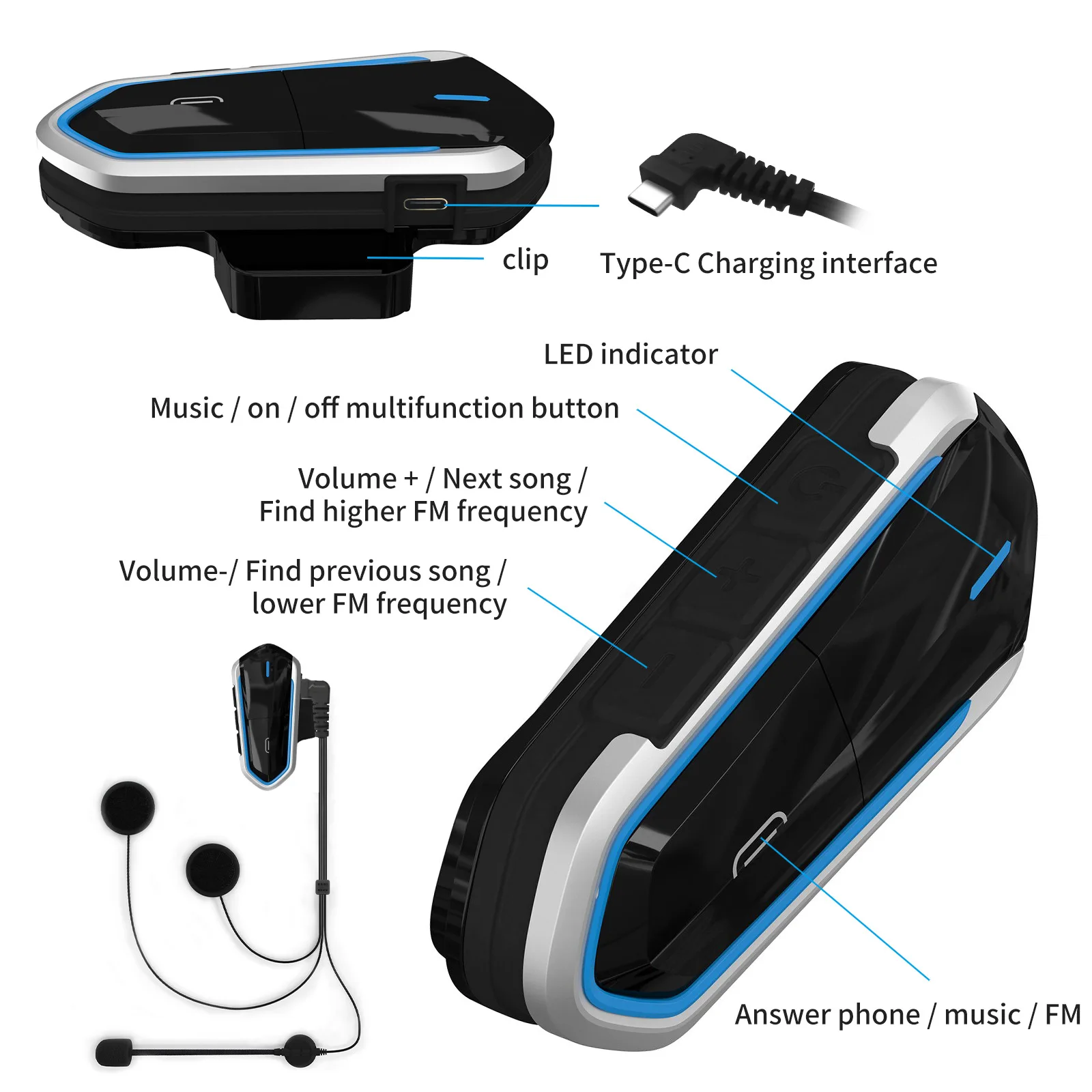 B35 خوذة دراجة نارية سماعة لاسلكية تعمل بالبلوتوث بلوتوث الإجابة التلقائية الملاحة راديو FM ستيريو نصف خوذة خوذة كاملة