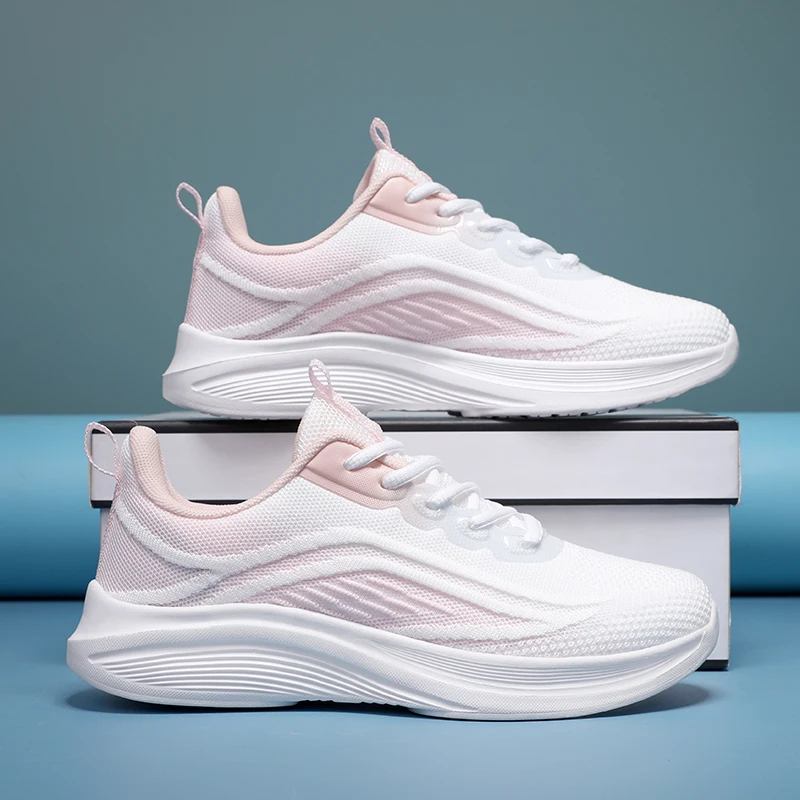 

Women running Shoes autumn new style Antiskid Outdoor Sports Wearproof Sneaker youngsters comfort ventilate damping Lace-up