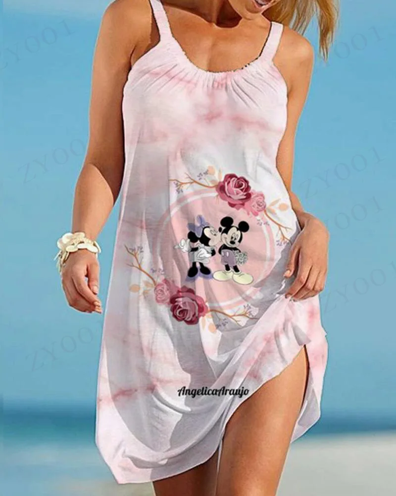 Disney-vestido de verano para mujer, traje de fiesta de lujo, alto rendimiento, moda 2025