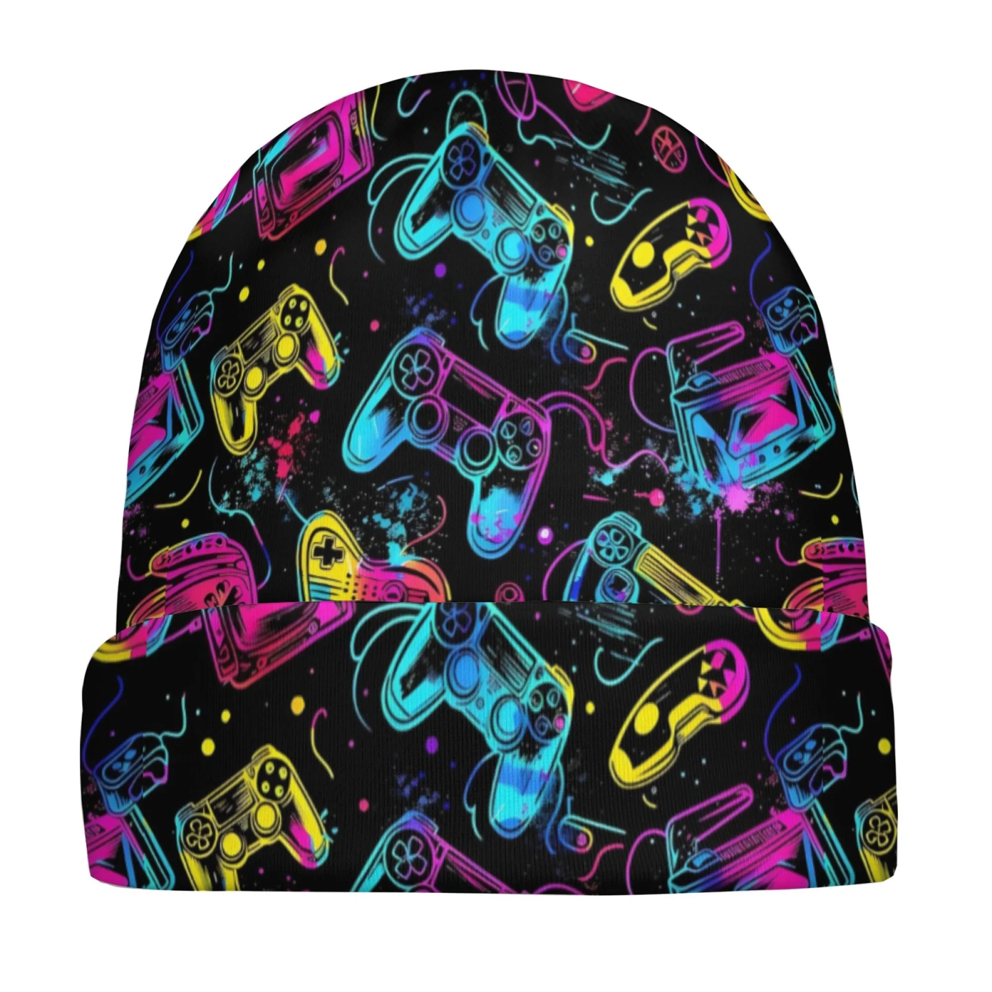 Gaming Controller Lustige männer Hut Straße Hip-Hop Retro Mode Stricken Beanie Bequeme Warme Winter Hut Outdoor Casual hut Geschenk