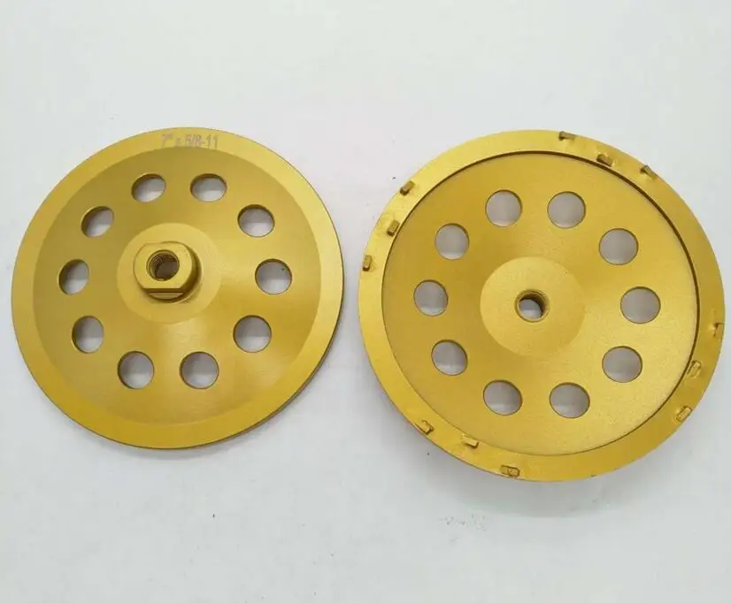 1pc 7inch 180Mm Pcd Diamond Grinding Cup Wheel Epoxy Paint Glue Mastic Abrasive Residue Removal inner hole 22.23mm 5/8-11 thread