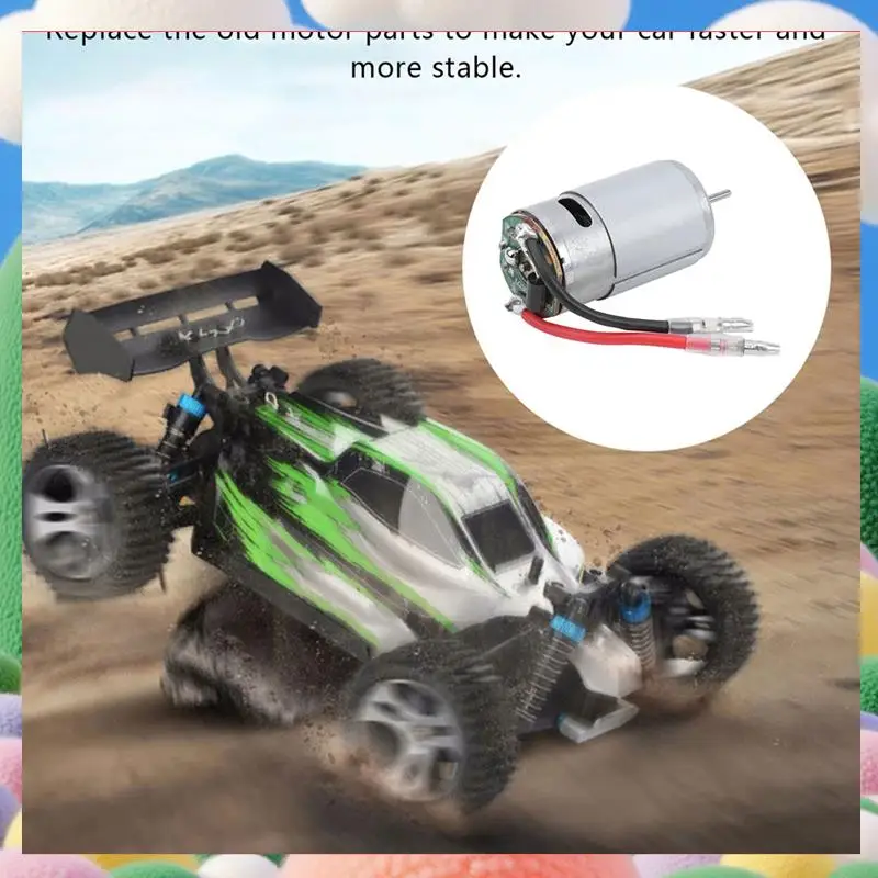 

RS390 Motor Kit For A949 A959 A969 A979 1/18 4WD Rally Car 390 Brush Motor For RC Car-AS97