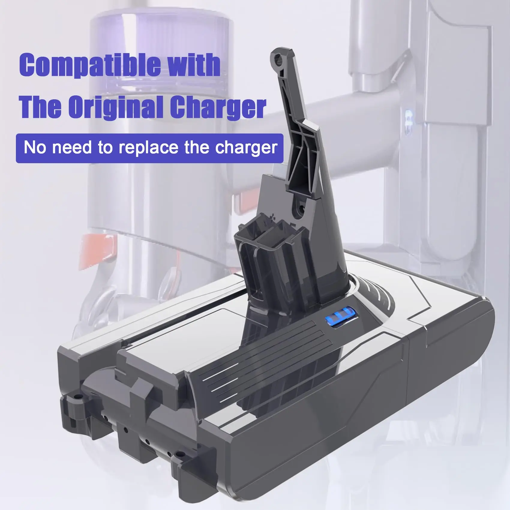 بطارية ليثيوم 18 فولت لبطارية دايسون V8، بطارية بديلة ليثيوم 4500 مللي أمبير في الساعة لدايسون V8 SV10 متوافقة مع حيوان V8، V8 المطلق، رأس المحرك V8 #3