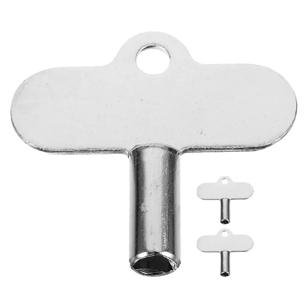 

3Pcs Plumbing Radiator Key Set Corrosion Resistant Zinc Alloy Material Fits Multiple Valve Types Ideal for Home Maintenance