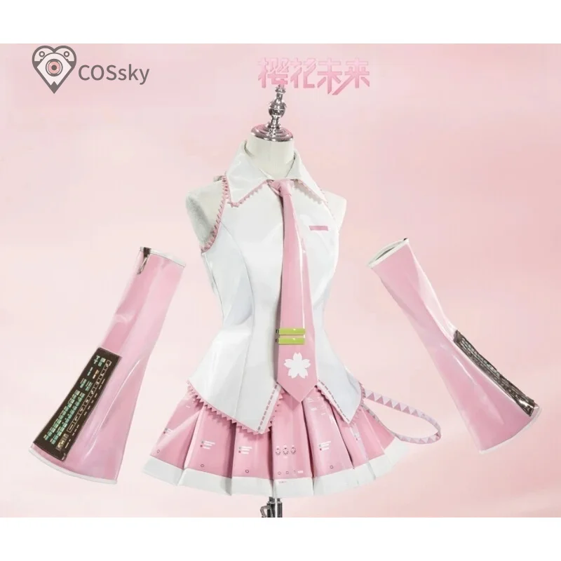 

Miku Anime Cosplay Costume Sakura Future Formula Suit Halloween Christmas Dress props accessories miku Women uniform