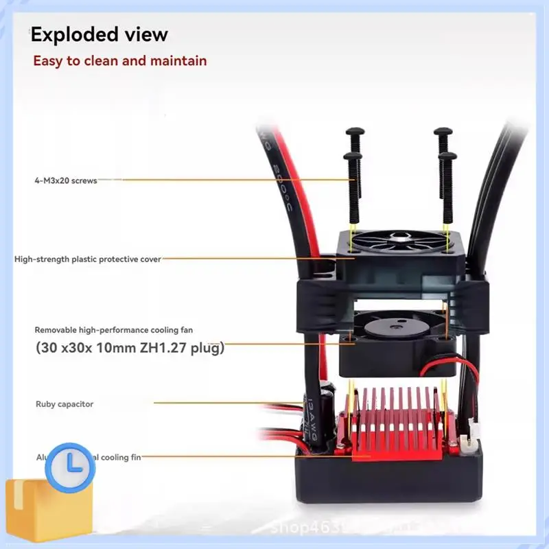 

Popular 60A Brushless ESC Waterproof Electronic Speed Controller For 1/10 RC Car Off-Road Vehicle Truck