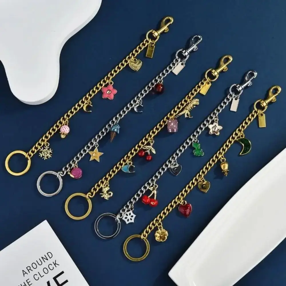 

Fashion Crossbody Messenger Bag Chain Summer Versatile Hanging Bag Pendant Decoration Flower Shape Bag Accessories Keychain