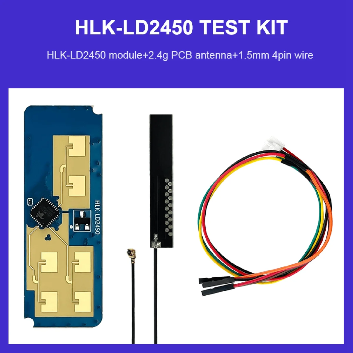 HLK-LD2450 스마트 홈 웨이브 인체 모션 타겟 추적 레이더 센서 모듈, 거리 각도 속도 테스트, 24G