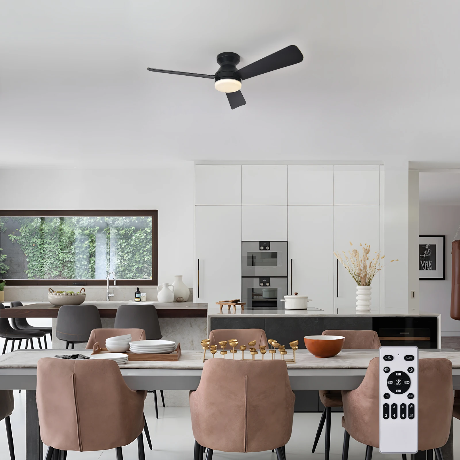 

Потолочные вентиляторы с подсветкой и пультом дистанционного управления, реверсивные двигатели постоянного тока, таймер с регулируемой яркостью, потолочный вентилятор для скрытого монтажа для спальни/гостиной