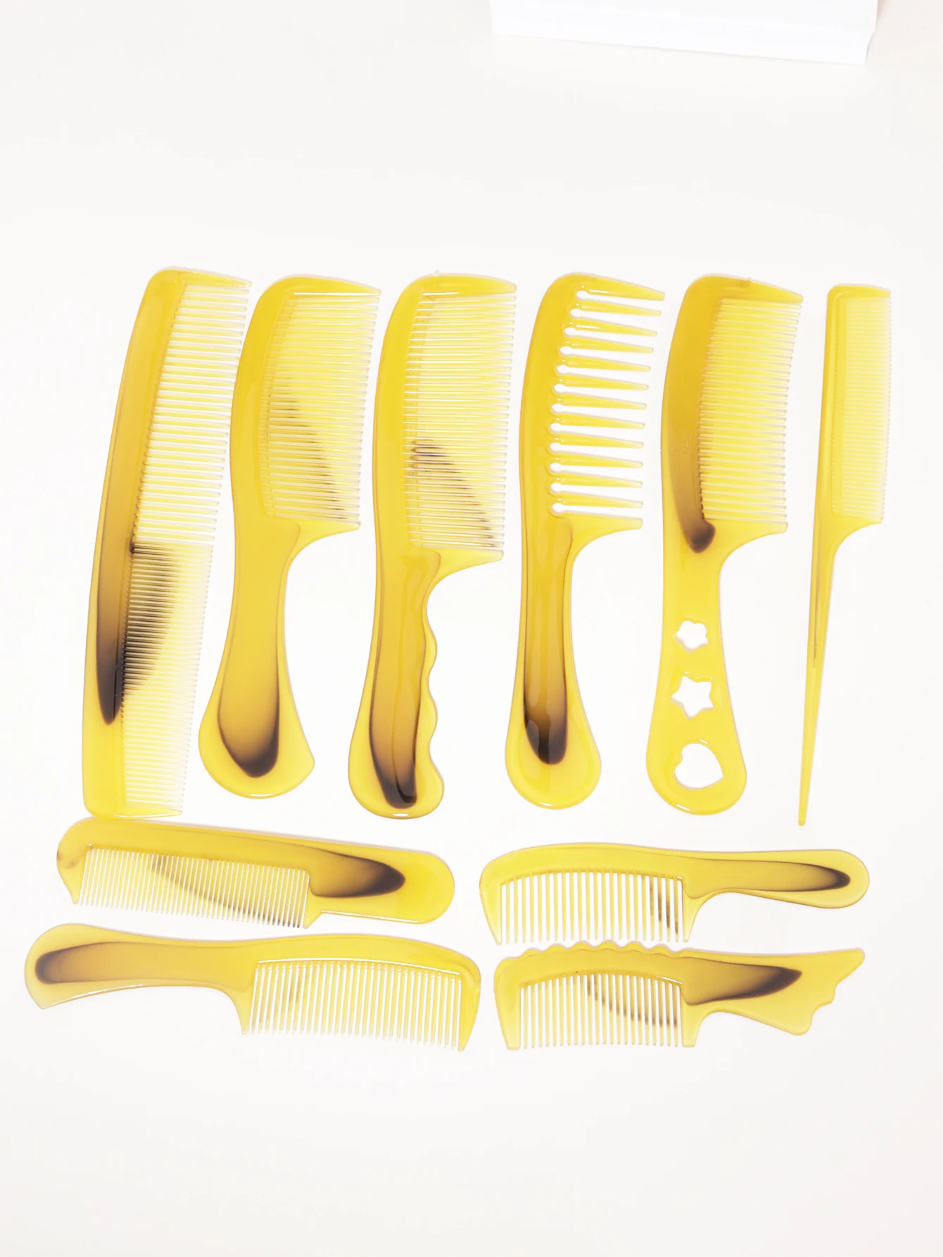 

10pcs hair comb cow tendon comb hair styling comb hair styling tools hair clipper accessories Special for real hair wigs