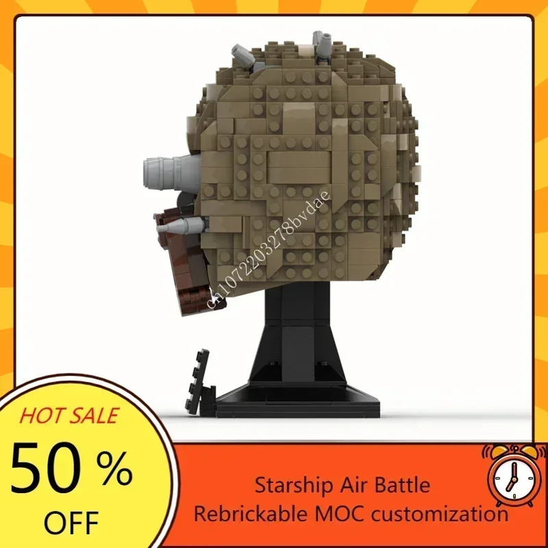 MOC – série de bataille spatiale, modèle Megafigure Tusken Raider, Puzzle personnalisé, technologie, bricolage, jouets d'assemblage créatifs, cadeaux pour enfants