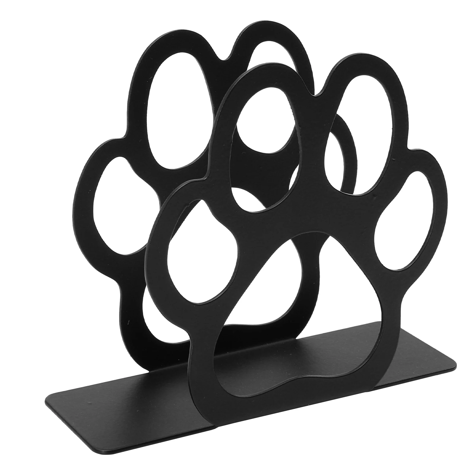 

1pc Tissue Holder Iron Craft Unique Shape Napkin Rack Home Decor Paper Towel Bedroom Accessory