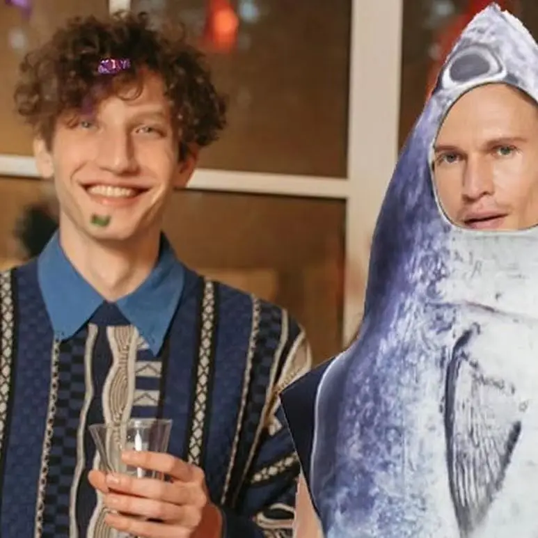 

Костюм рыбы, костюм на Хэллоуин, реалистичный костюм животного, реквизит рыбьего человека для ролевых игр, вечеринки для взрослых, косплей, фестиваль, сбор событий