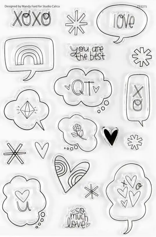 2023 New English Clear Silicone Stamp / Seal For DIY Scrapbooking / Album Decorative Clear Stamp Sheets A7234