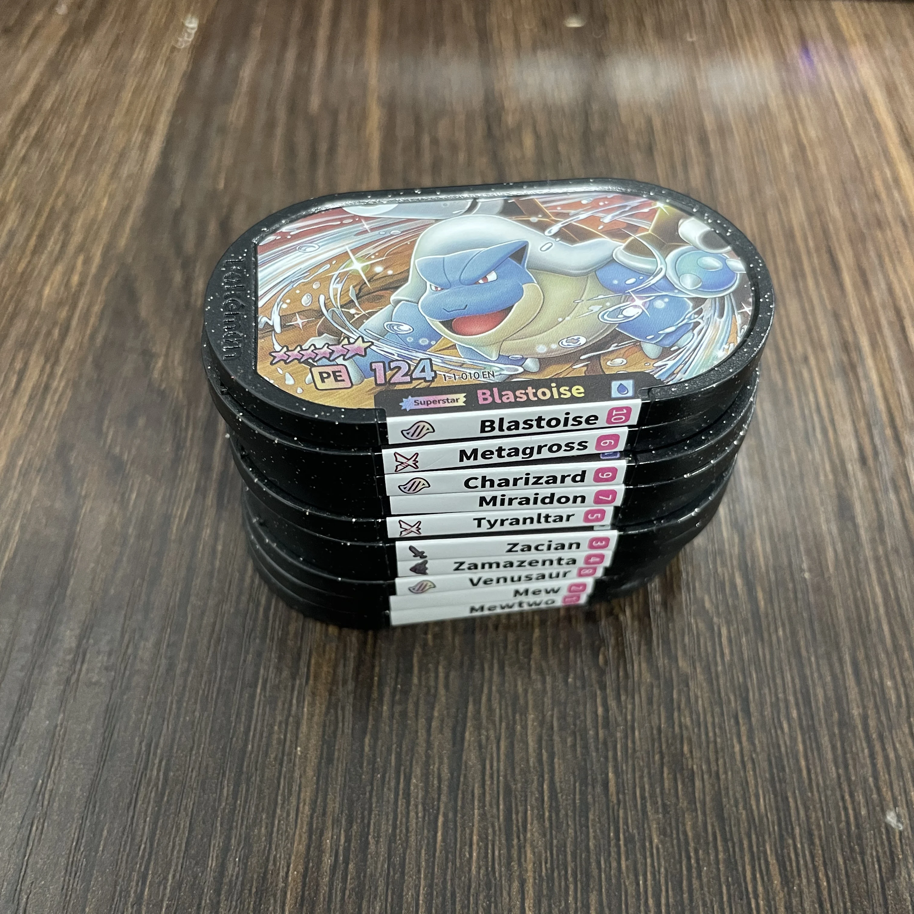 6 Star Mezastar StarDust Version1 2 Disk Card Superstar Fit For PokemonMezastar English Malaysia Singapore Collectible Toy view 6