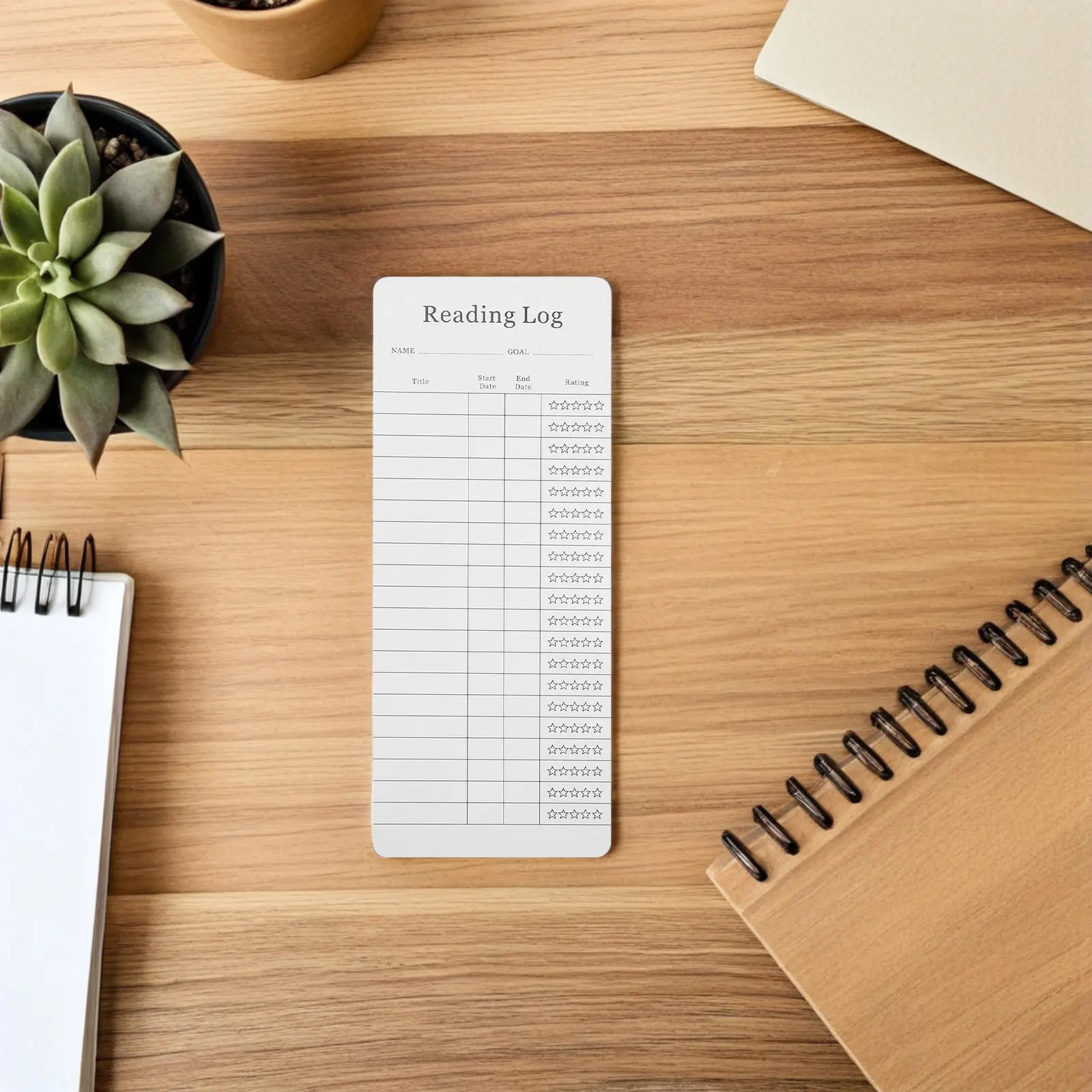 25Pcs Book Tracker Bookmark Reading Log Card Library Bookmark for Students Teachers Reading Habit Development Book Marking Tool