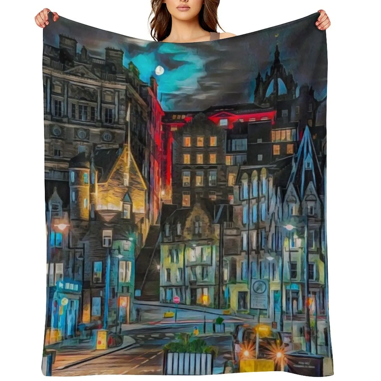 

Edinburgh Throw Blanket Travel Bed Plaid on the sofa Fashion Sofas Blankets