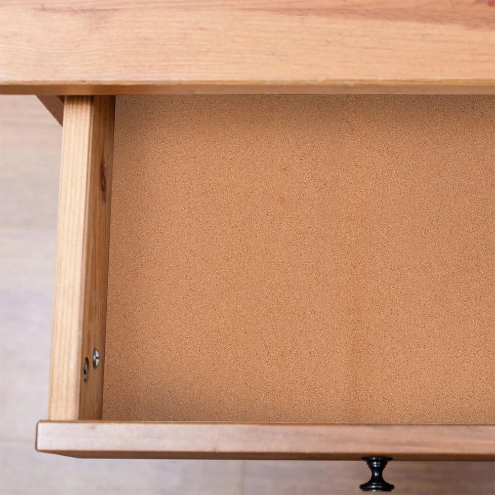 

4pcs Cork Roll Shelf Liners High-Density Non-Slip Moisture-Resistant For Drawer Cabinet Kitchen Bathroom Pantry Tool Box Storage