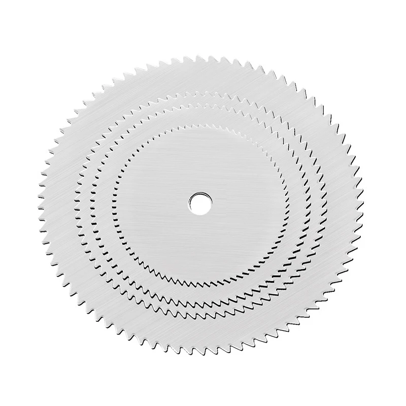 Mini Circular Saw Blade Set Stainless Steel Wood Cutting Disc for  Rotary Tools with Mandrel Wood Cutter Wheel 5pcs view 2