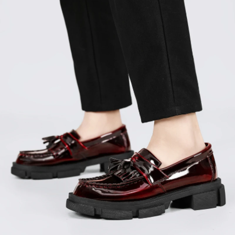 

Новые повседневные мужские кожаные туфли с эффектом изменения цвета, весна-осень 2026, размеры 38-45