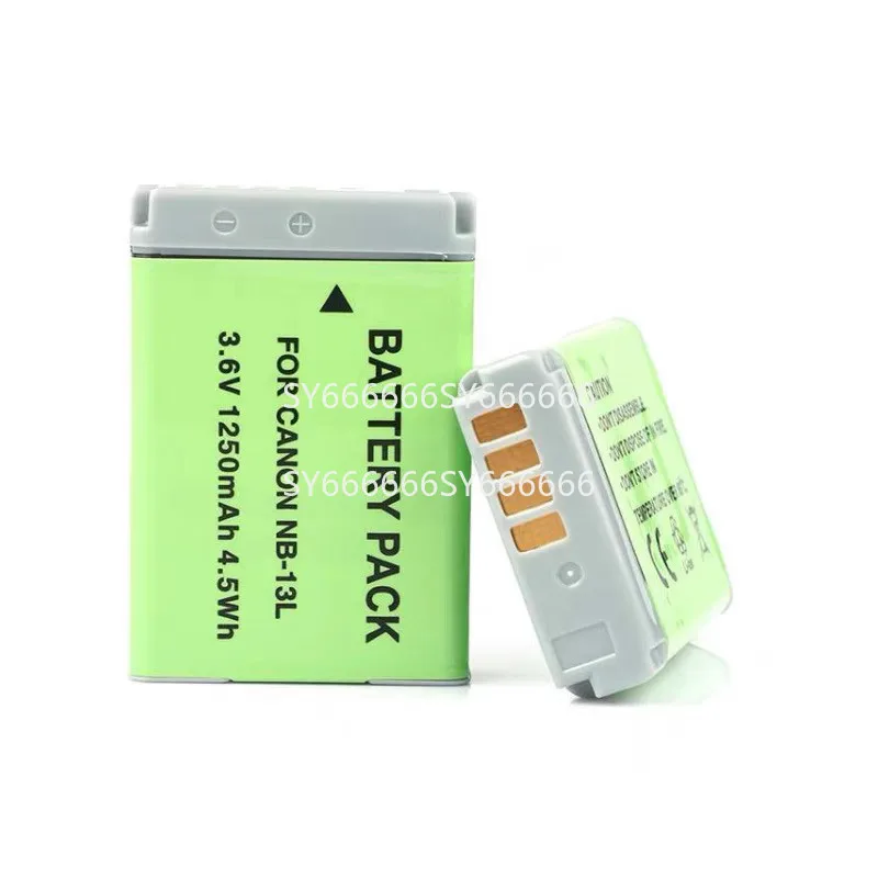 100% New 2PCS NB-13L 1250mAh Camera Battery For CANON G7X2 II G5X G9X SX720 SX730 SX740 G7X3