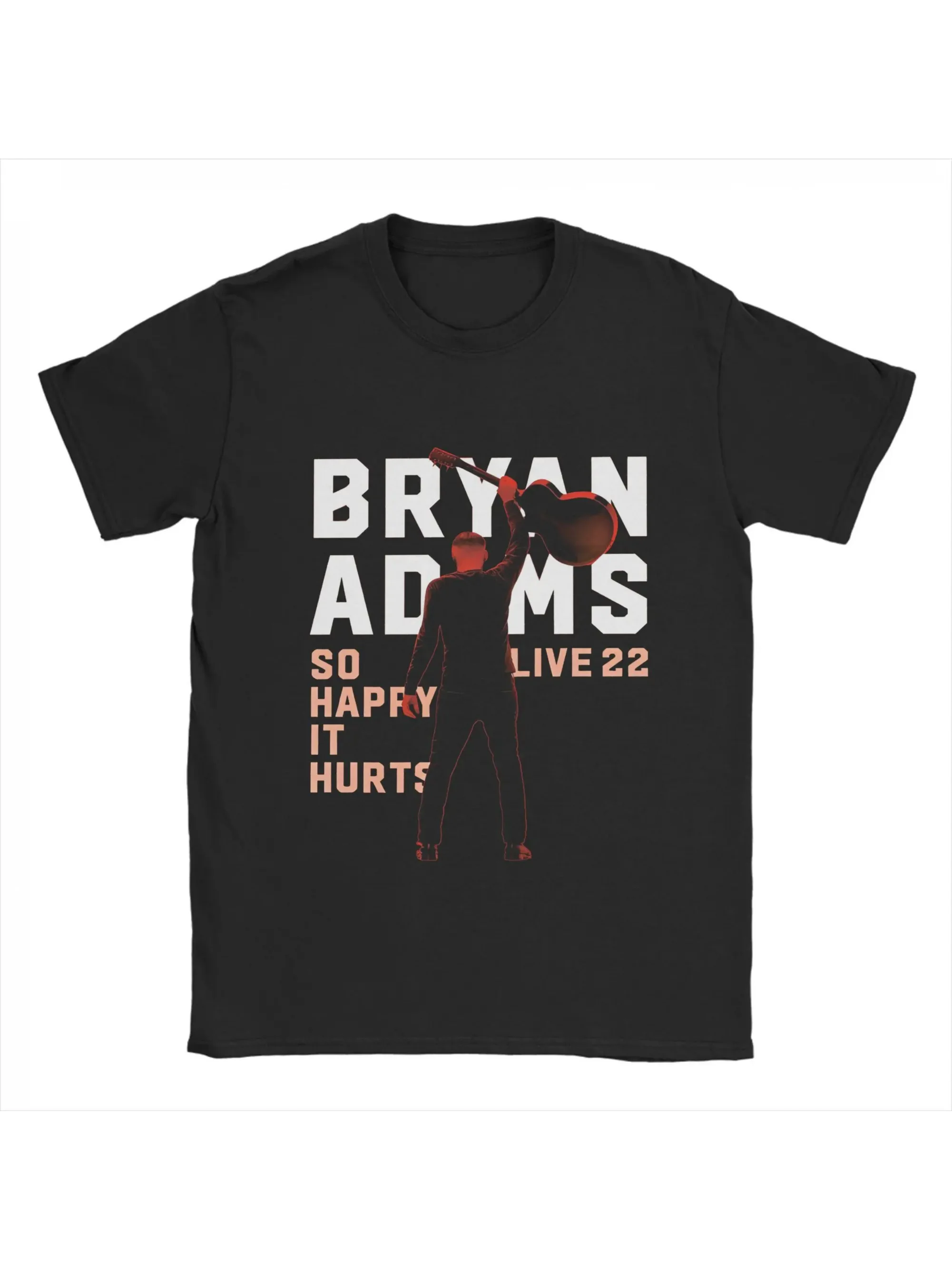 Novelty New Popular Bryan Adams T-Shirt Men Round Collar  T Shirt Short Sleeve Tees Summer Clothing