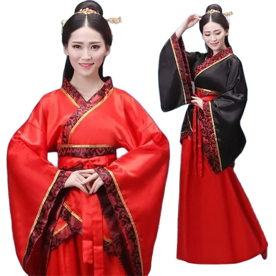 Hanfu 국가 중국 무용 코스튬, 고대 코스프레, 중국 전통 의상, 여성 무대 원피스