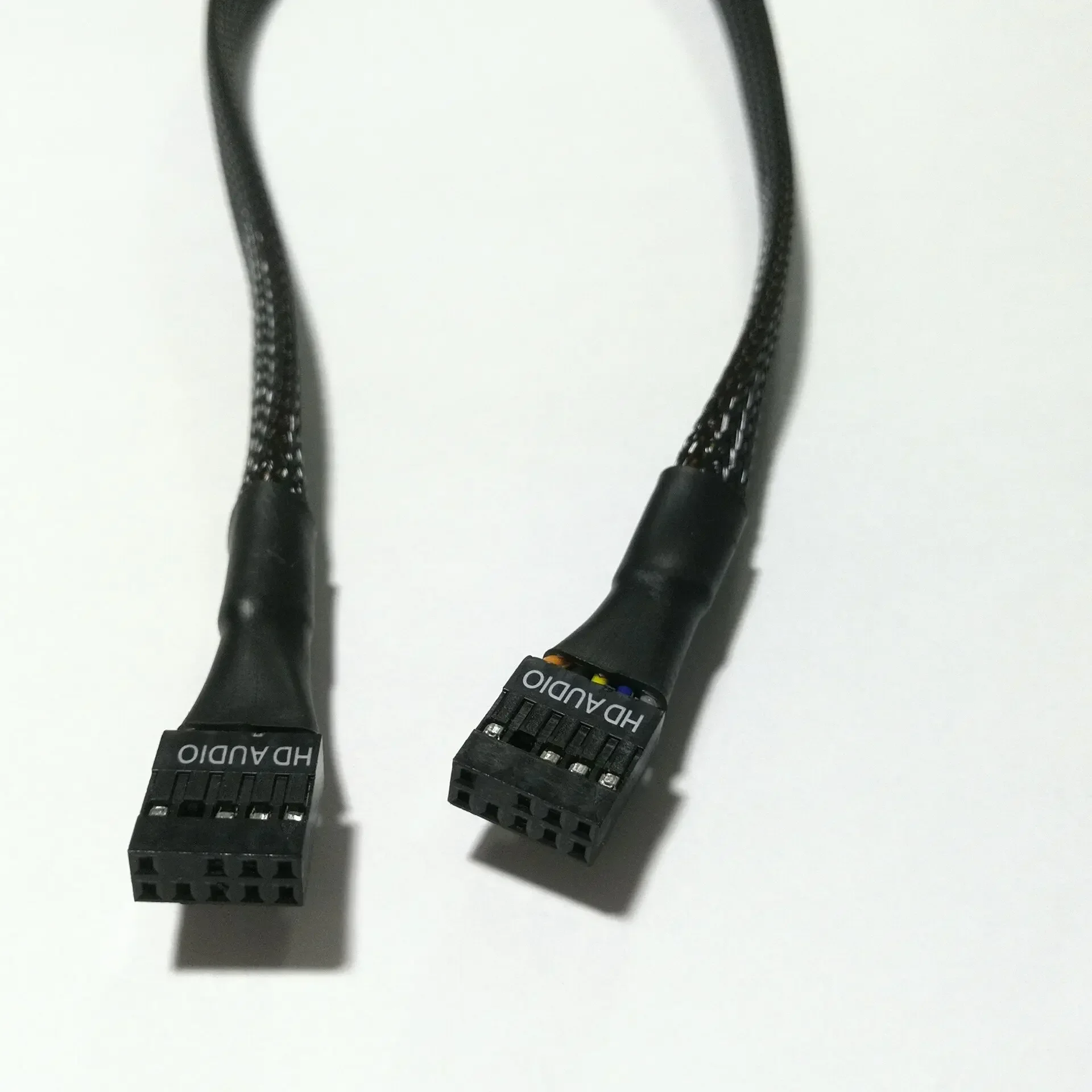 1 PCS AC97 HD Audio Extension Cable UL1007 22AWG Wire for Chassis Front Panel 50cm Black Male/Female or Female/Female