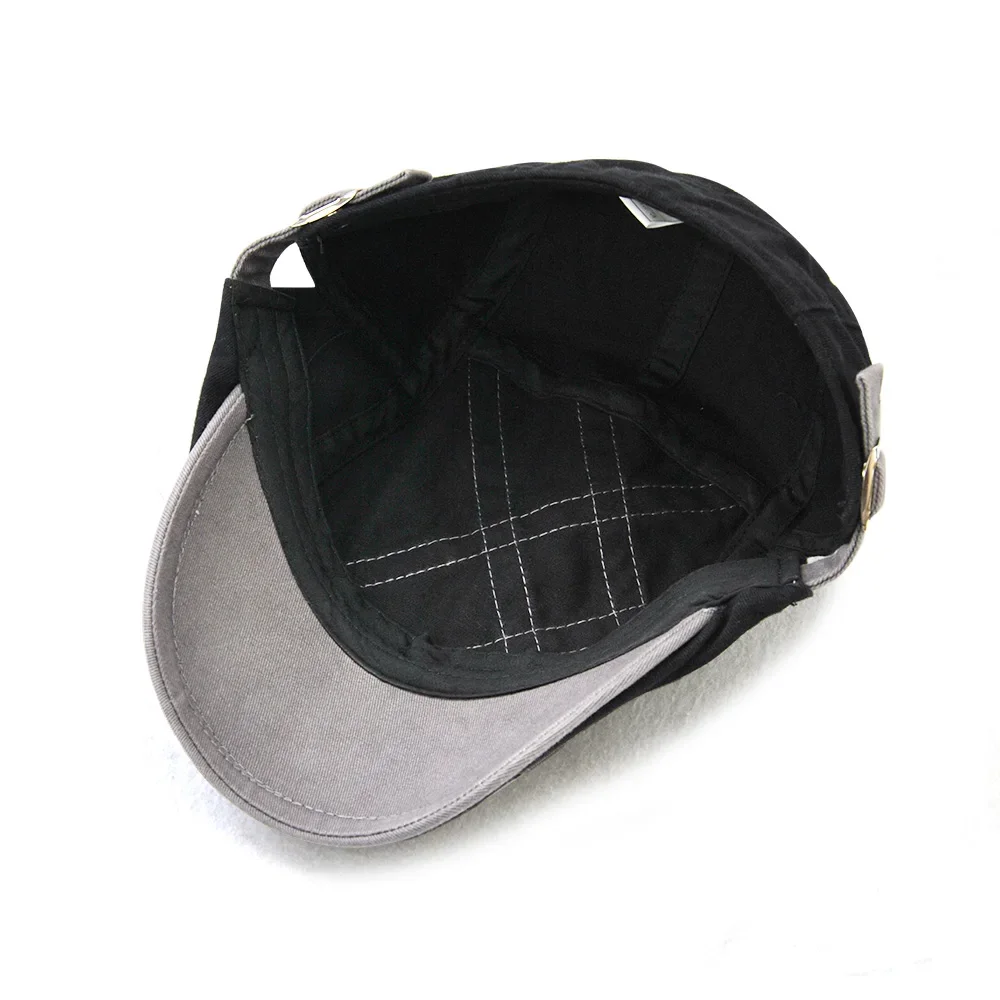 TOHUIYAN British Gentleman Golf Hat Men Casual Cotton Newsboy Cap Duckbill Visor Cabbie Hats Boina Gorras Flat Caps For Women