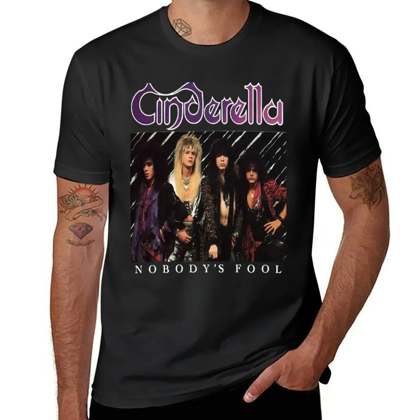 cinderella band sale T-Shirt anime tshirt plus sizes Aesthetic clothing tee shirts for men