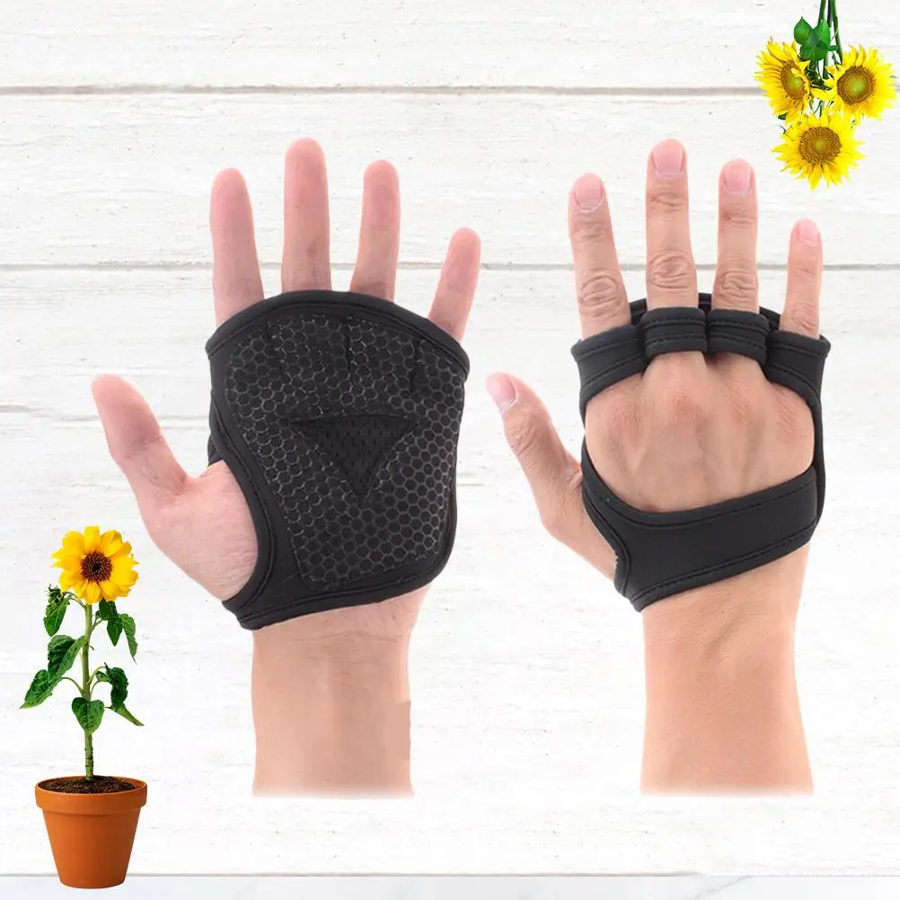 Haltères d'haltérophilie pour entraînement de poids, accessoires de sport, gants d'entraînement pour femmes, protection demi-doigt