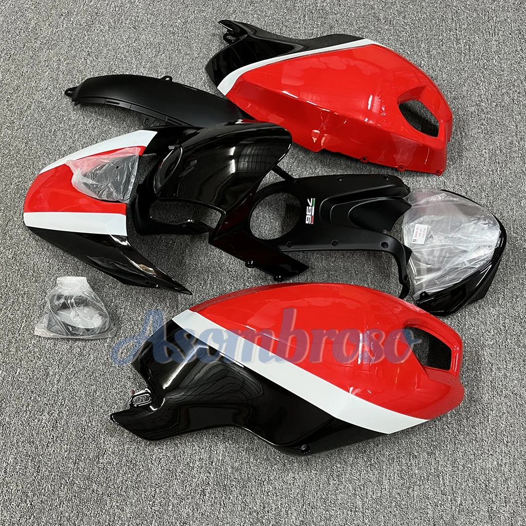 Abs Plastic Fairings for DUCATI Monster 696 796 2007 2008 2009 1100 1100s Sportsbike cowling red black bodykits