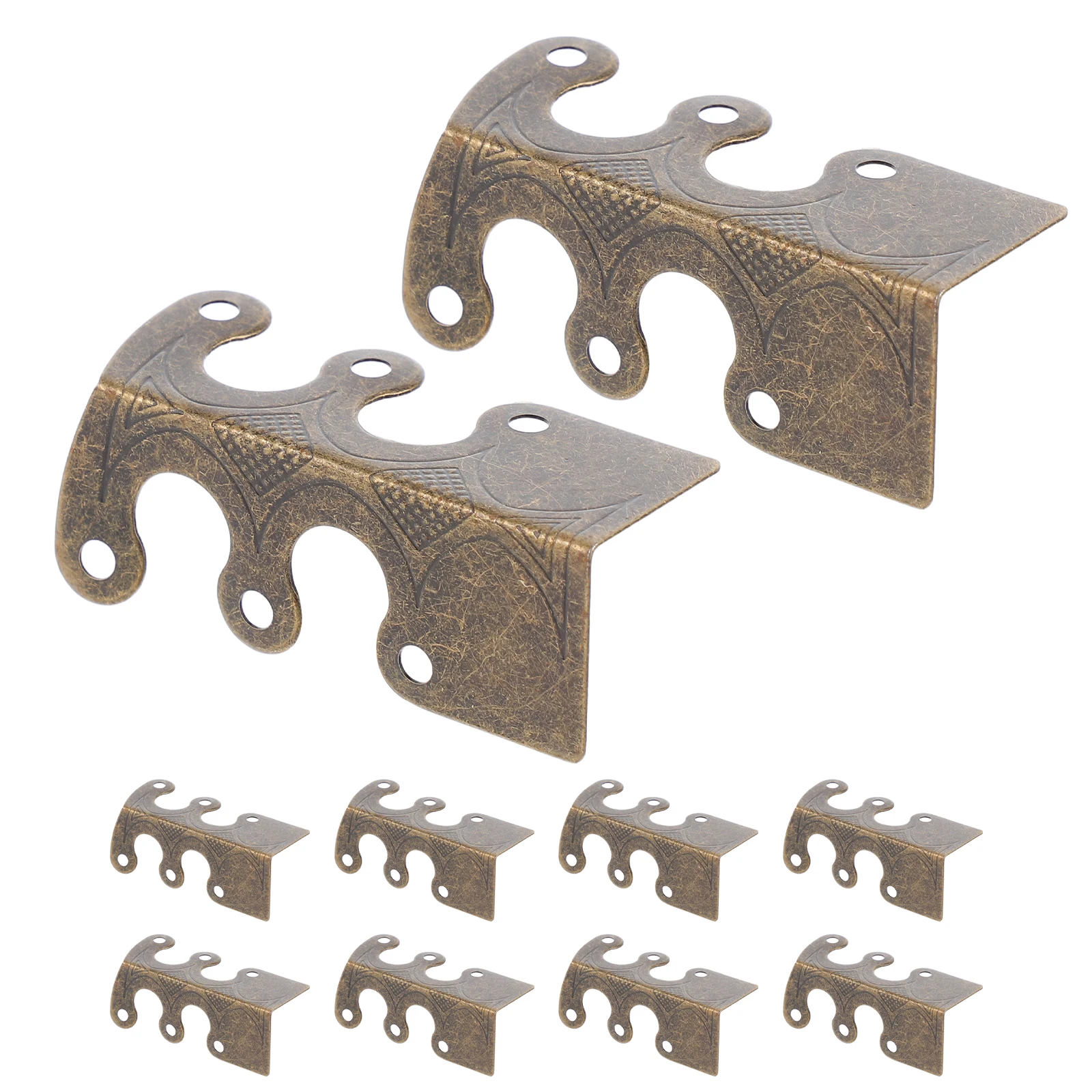 

10 Retro Metal Corner Guards Vintage Furniture Walls Baseboard Protectors Copper Style Easy Install Home Renovation